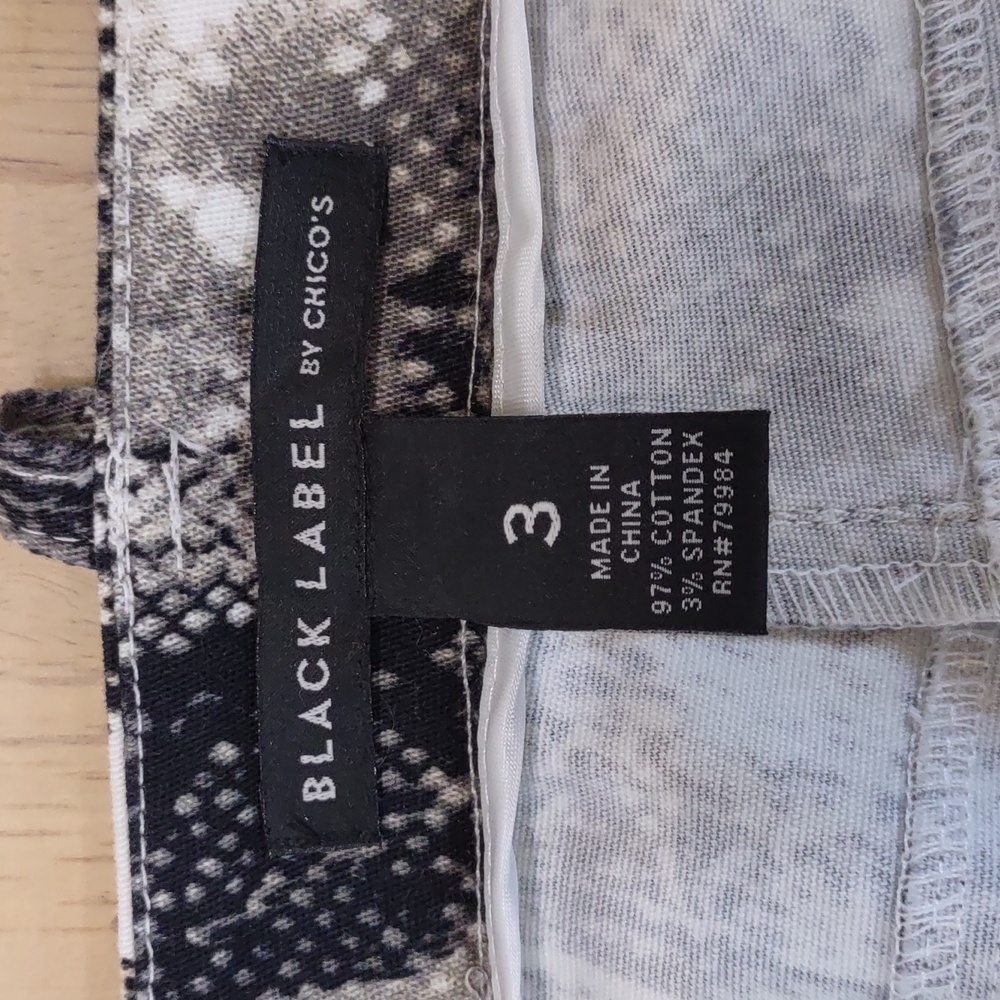 Black Label By Chico's Python Print Jeans - image 3